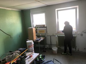 Read more about the article Arbeiten im Vorstandszimmer haben begonnen