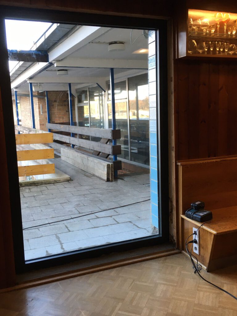 Das neue bodentiefe Fenster...
