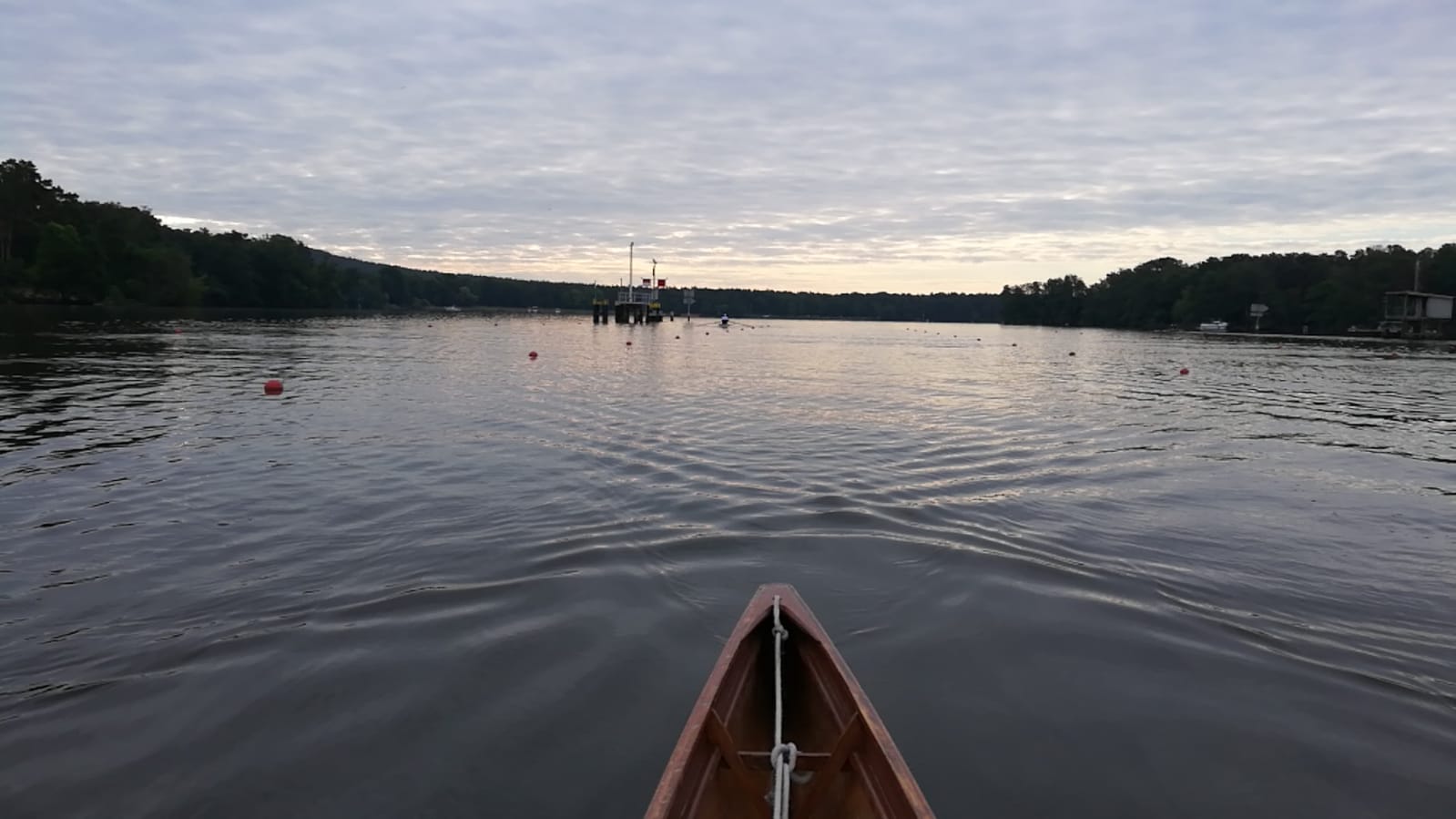 Früher Morgen auf der Regattstrecke