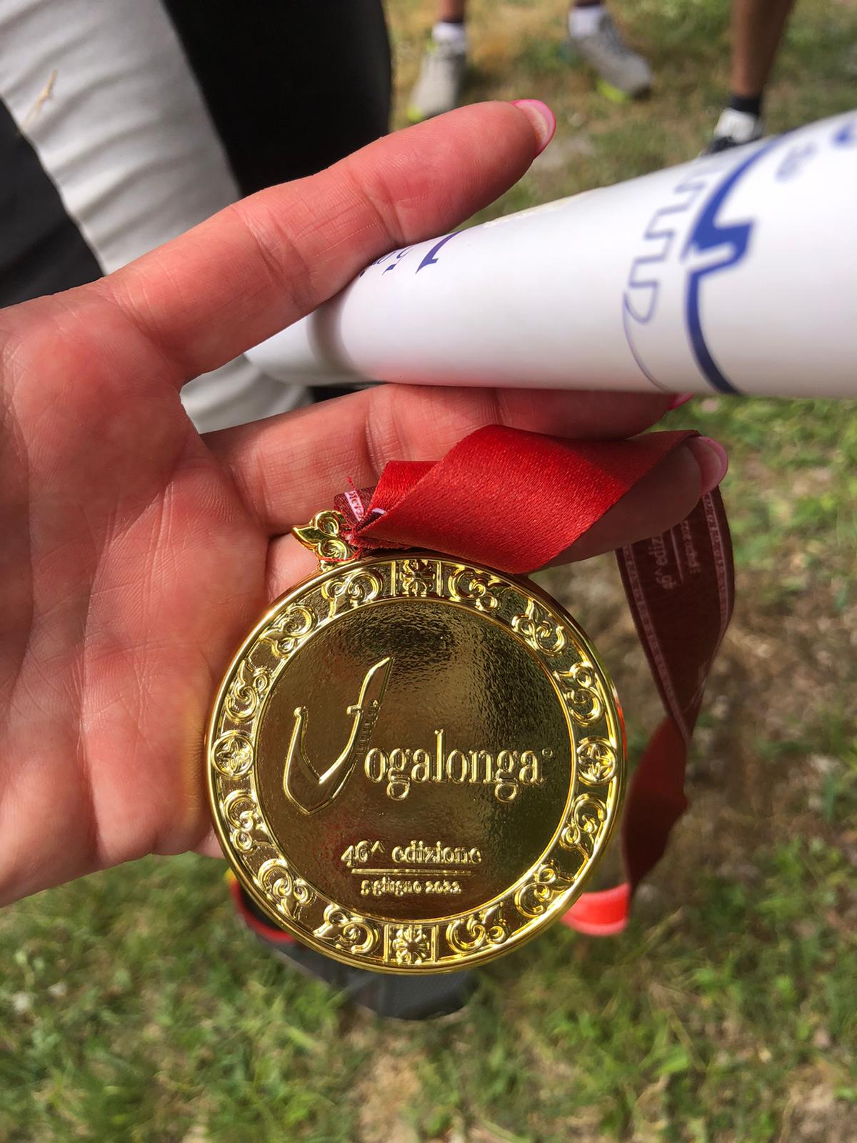 Medaille und Diplom